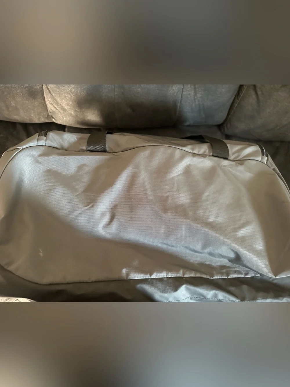 Gray Adidas-Defender 5 large duffel bag